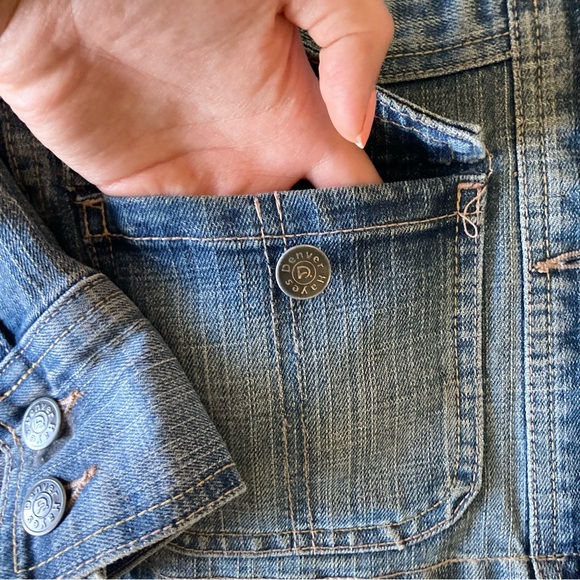 Denver Hayes Vintage Fitted Denim Jacket Size S - Picture 7 of 10